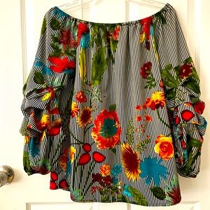 Multi color blouse 🌺🌸🌼